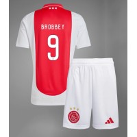 Ajax Brian Brobbey #9 Replica Home Minikit 2024-25 Short Sleeve (+ pants)